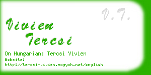 vivien tercsi business card